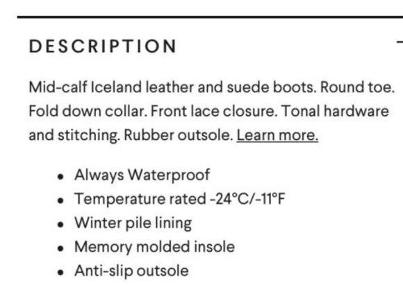 New Cougar Donato Plush Lined Lace Mid Boot Black Leather Suede size 8 - Picture 6 of 12